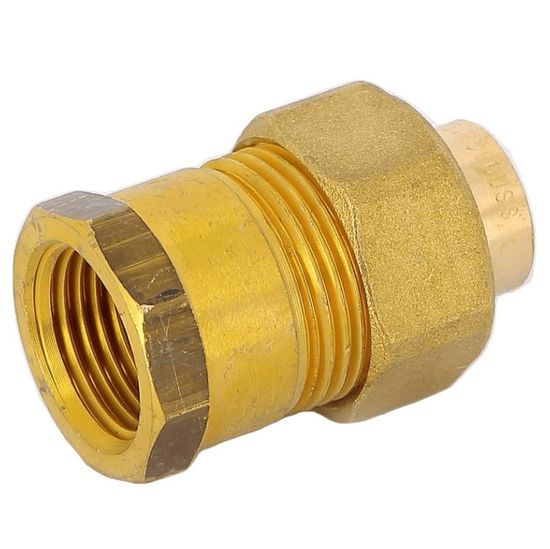 Американка бронзовая Hailiang 22х3/4" ВР прямая с коническим уплотнением (94340G фитинги под пайку)