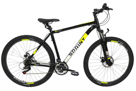 Велосипед TechTeam Sprint 29"х21" желтый (черный) 2024