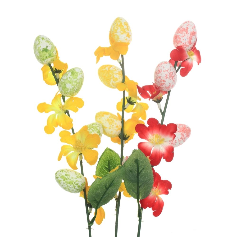 GAEM Ветка искусственная "Пасхальная" (3*4), L5 W5 H40 см, 3в.