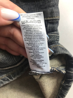 Шорты M-o-t-o джинсовая классика, маркировка 38, визуально на 44 размер