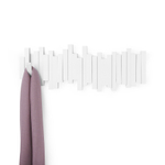 Настенная вешалка Sticks белая