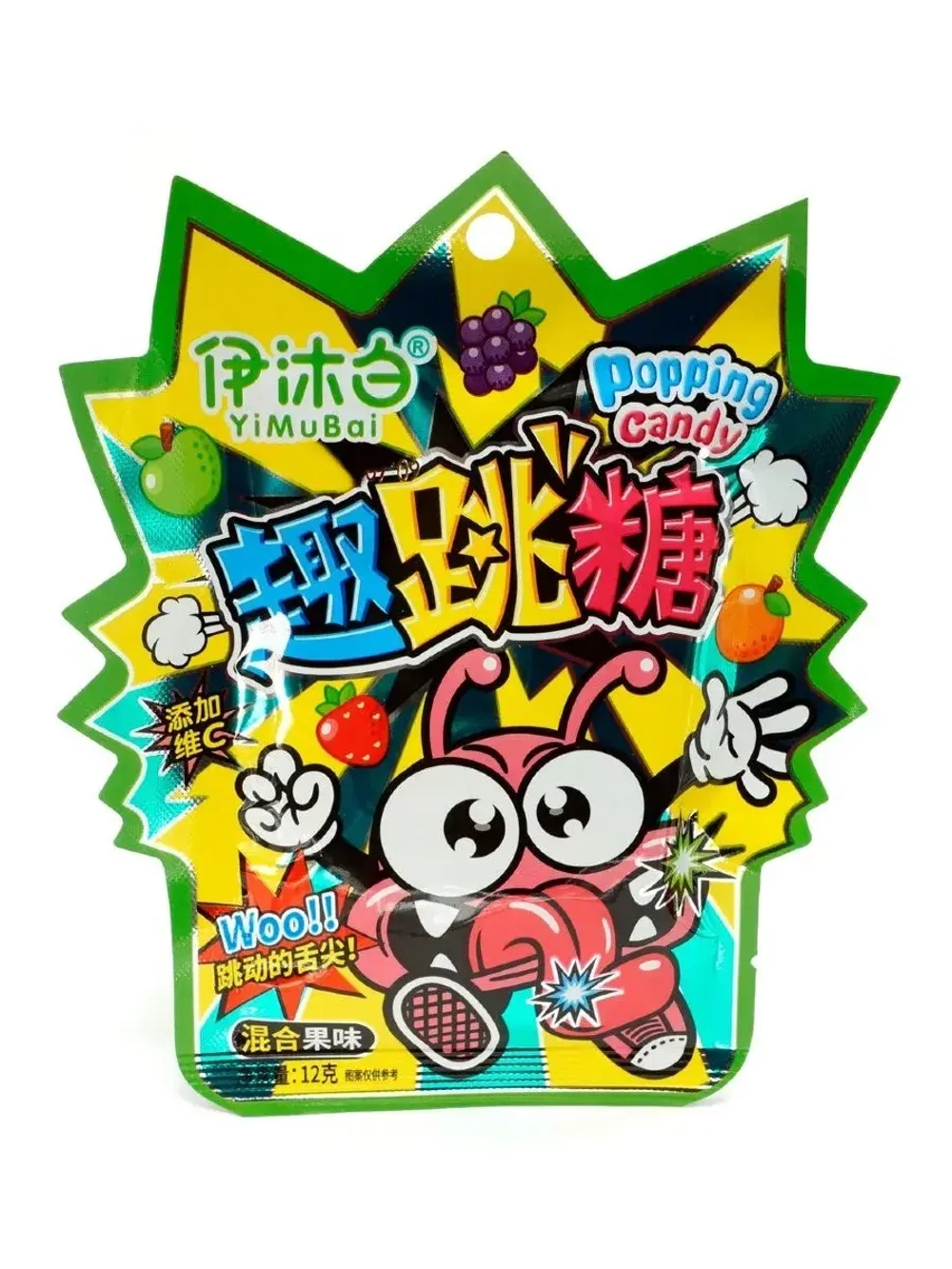 Взрывная карамель шипучка Фруктовый Микс 12 г * 5 шт