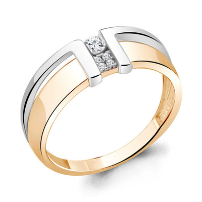 962996Ак Кольцо из Золота с бриллиантами из коллекции "Мэй"