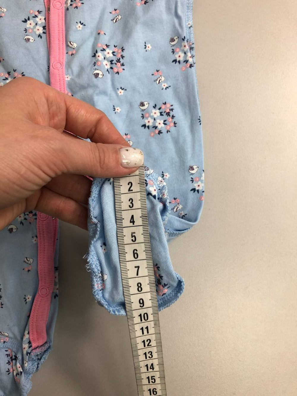 Слип цветочный на 0/6 месяца