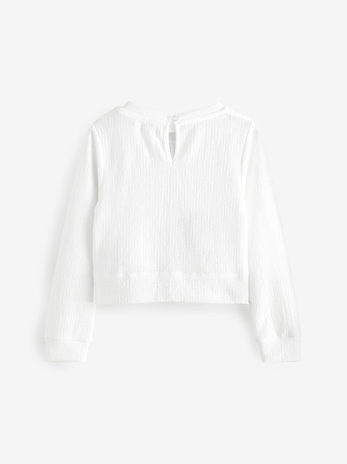 Лонгслив для девочки Next AV3-074, Белый