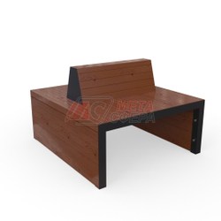 Скамейка Линарес 110х120 двусторонняя