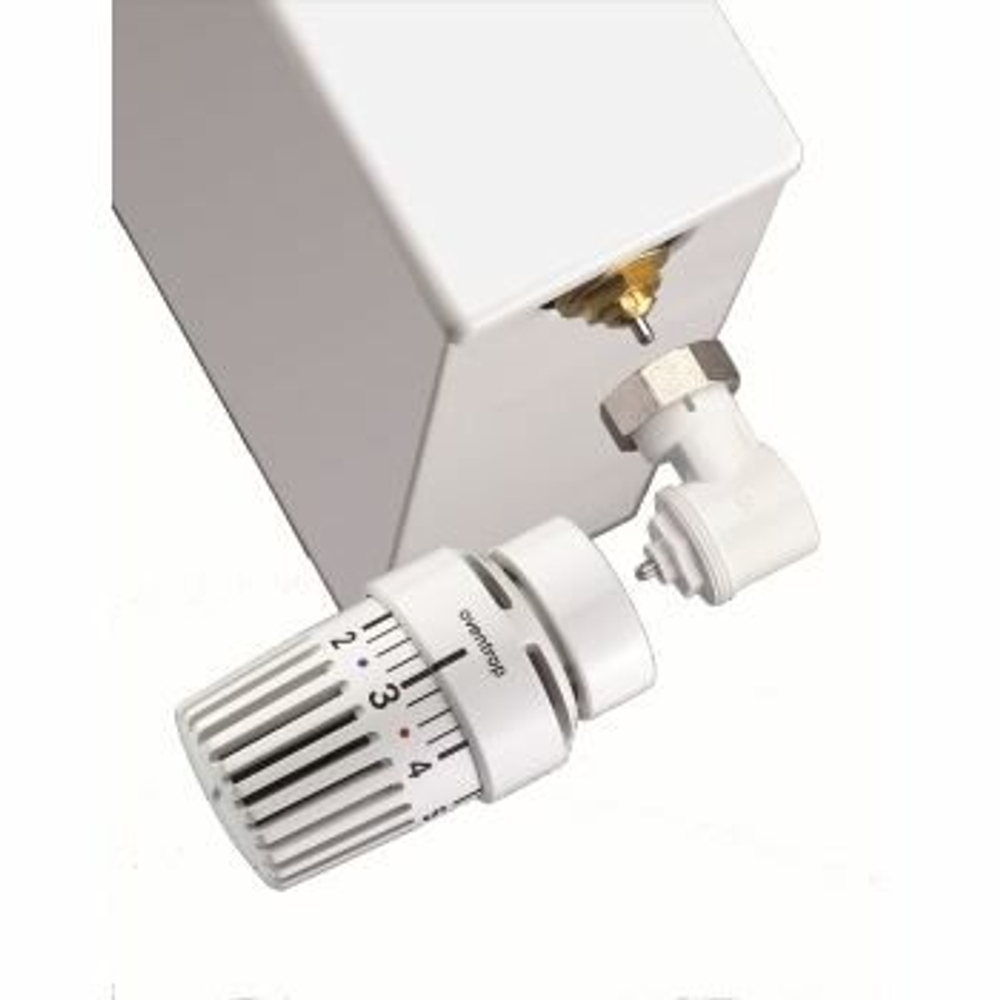Термостатическая головка Oventrop Uni LH, артикул 1011465, белая, 7-28 С, с нулевой отметкой