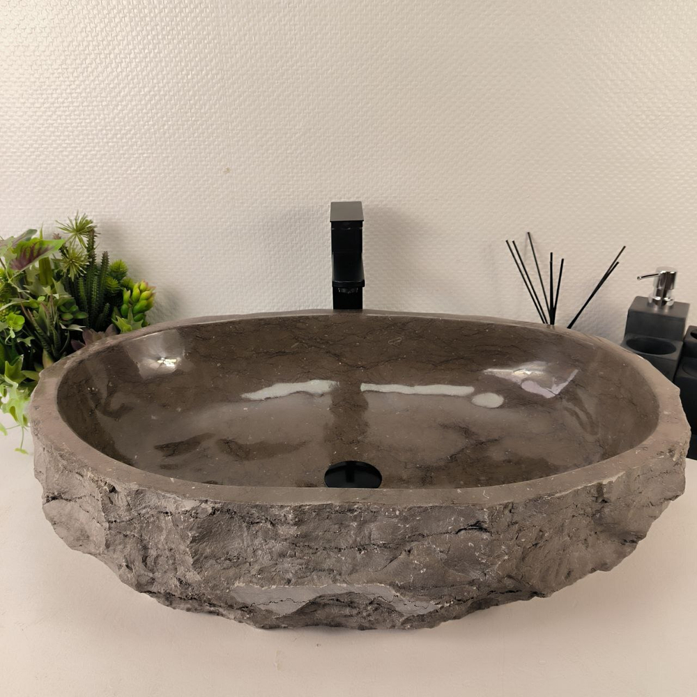Раковина из мрамора Erozy Grey EM-65017 69*47*15 0892