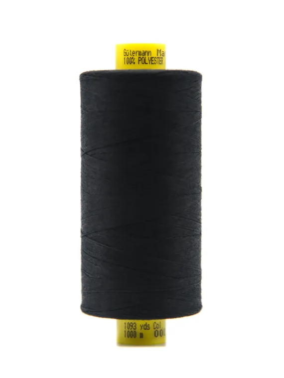 Нитки Guetermann MARA 150/1000 м, черный 170
