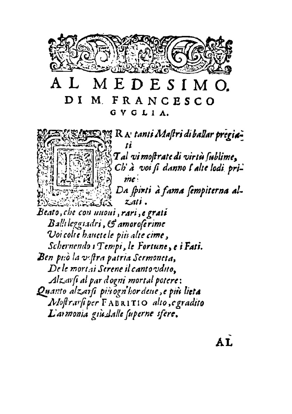 Il ballarino di M. Fabritio Caroso da Sermoneta, diuiso in due trattati | Fabritio Caroso
