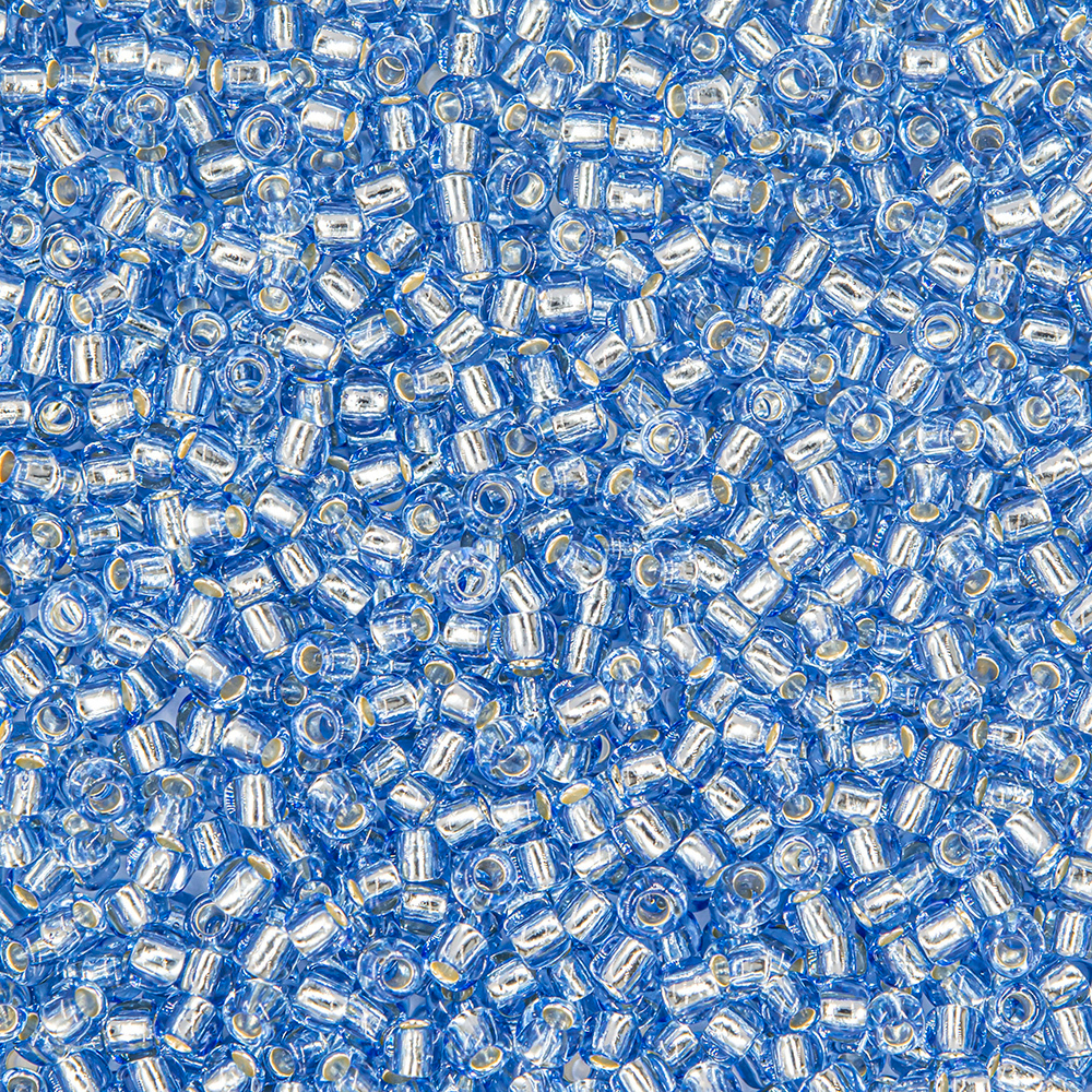 Японский бисер TOHO Round 11/0 (№33), с внутренним серебрением, прозрачный