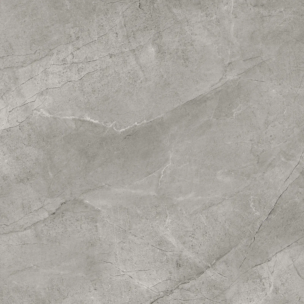 Керамогранит Alma Ceramica GFU6060RKL77R Rock Line 60x60 серый глазурованный матовый / карвинг / противоскользящий под камень