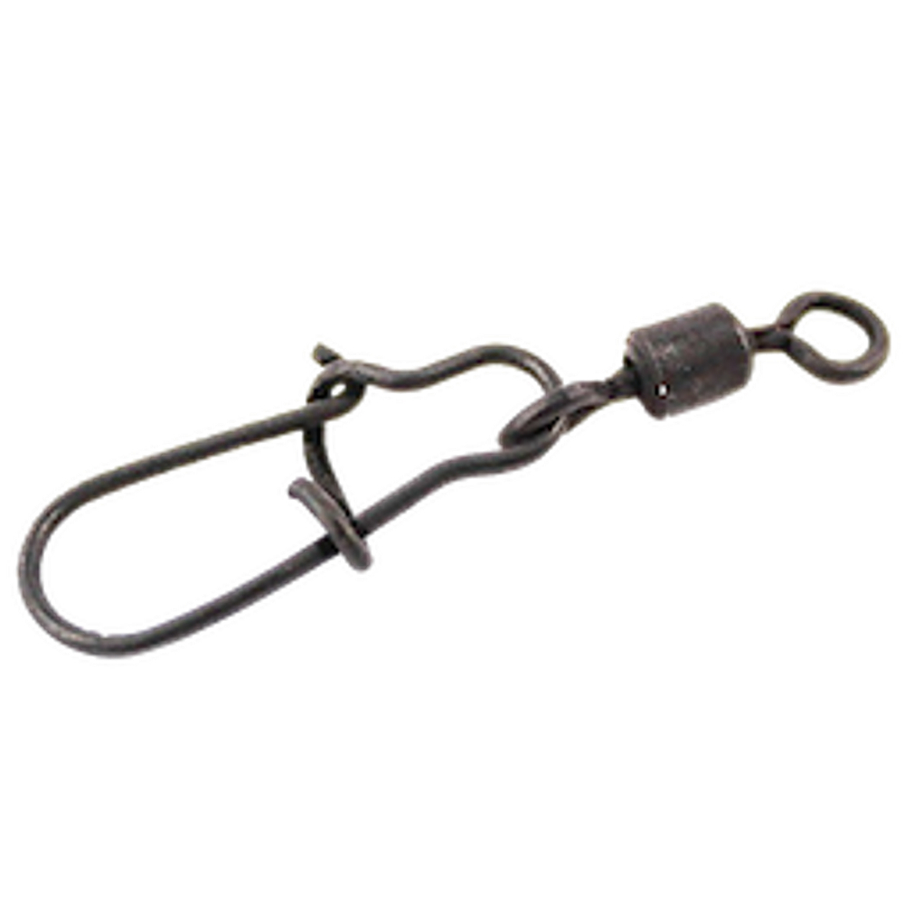 Вертлюг с карабином Intech Quick Lock Snap Rolling Matt black №01 25кг 5шт Dia wire 0.6мм с застежкой Nice