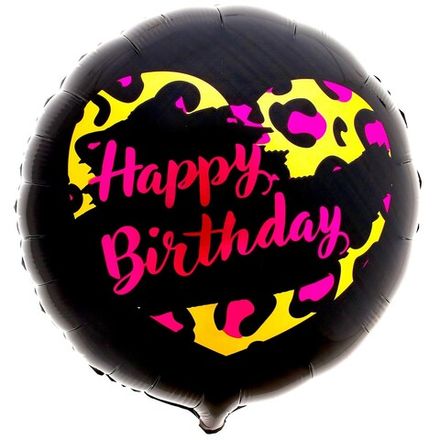 Круг "Happy Birthday Leopard"