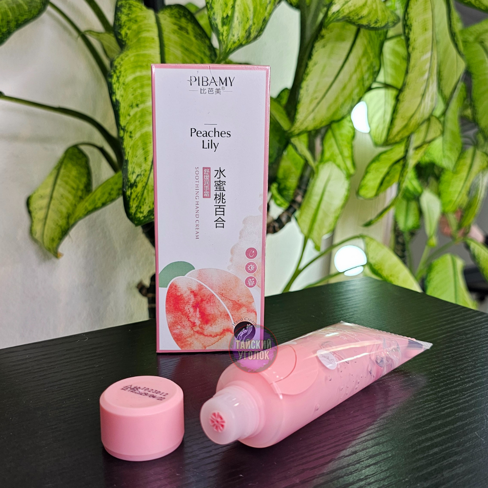 Крем для рук Pibamy Персик 2в1 увлажняющий 80 гр.