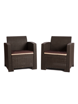 Комплект мебели под искусственный ротанг для отдыха Калифорния «California Maxi Triple Set» арт.77787/77770/536 КД