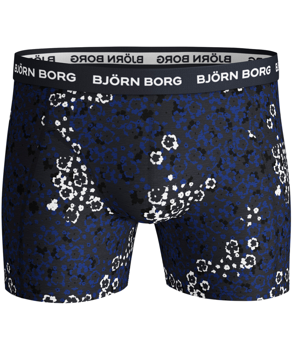 Мужские спортивные боксеры Björn Borg BB Ditsy Flower Sammy Shorts - total eclipse
