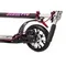 Складной двухколёсный самокат Micar Storm Pro 200 мм с двумя амортизаторами и ручным дисковым тормозом, черно-розовый