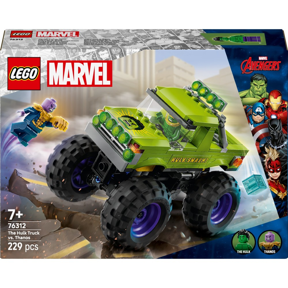 LEGO Marvel Super Heroes - Монстр-трак Халка против Таноса 76312