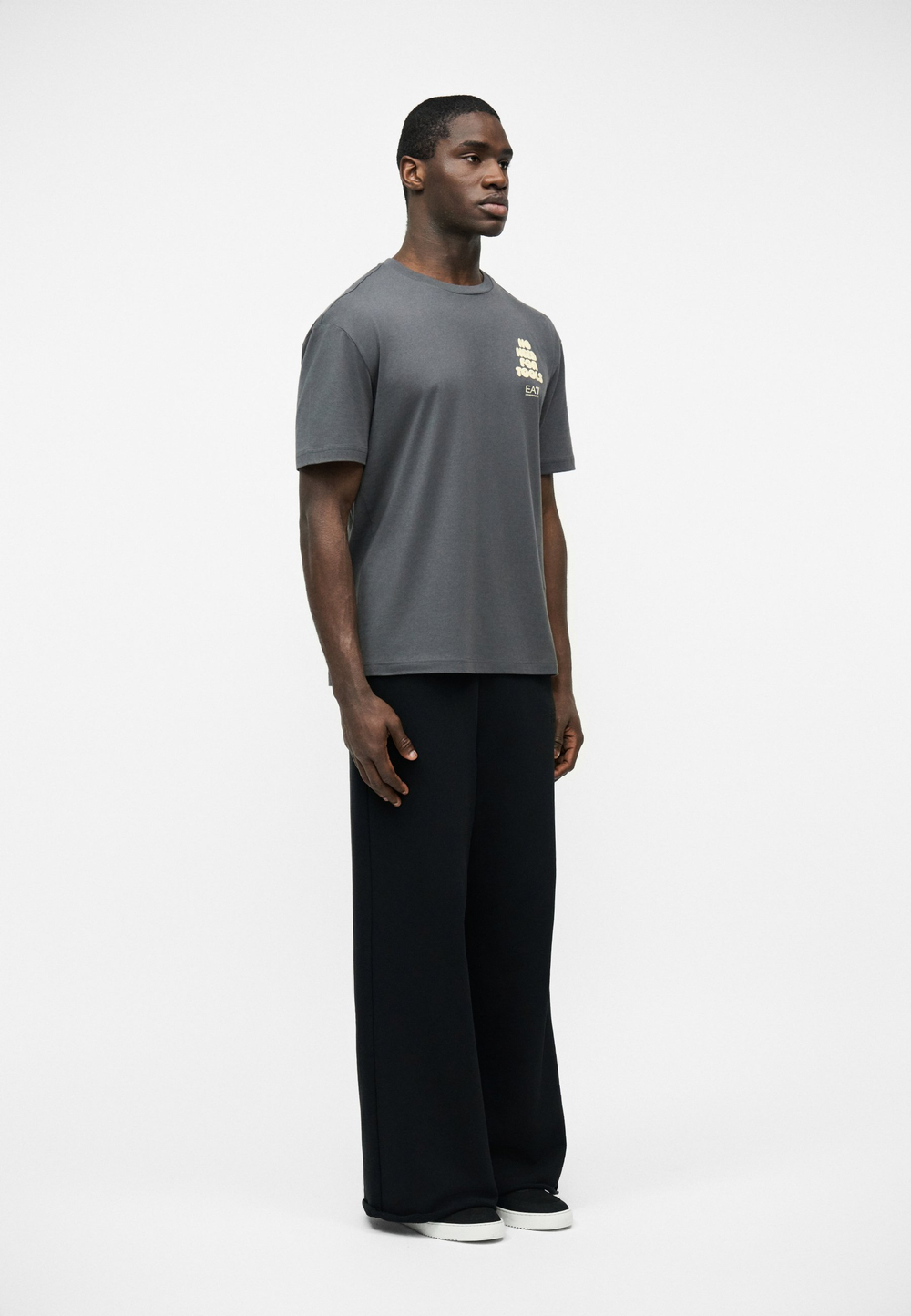 EA7 Emporio Armani UNISEX - Футболка с принтом - Серый