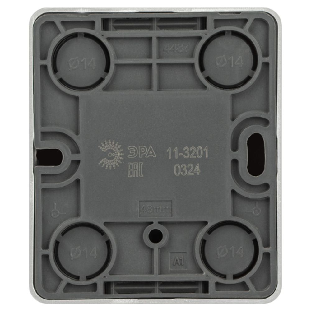 Розетка ЭРА Эксперт 11-3201-03 TV одиночная IP20 ОУ алюминий