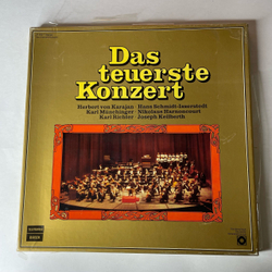 Винтажная виниловая пластинка LP Сборник Классической Музыки Das Teuerste Konzert Самый Дорогой Концерт (Германия 1977) (Вагнер, Григ, Моцарт и др)