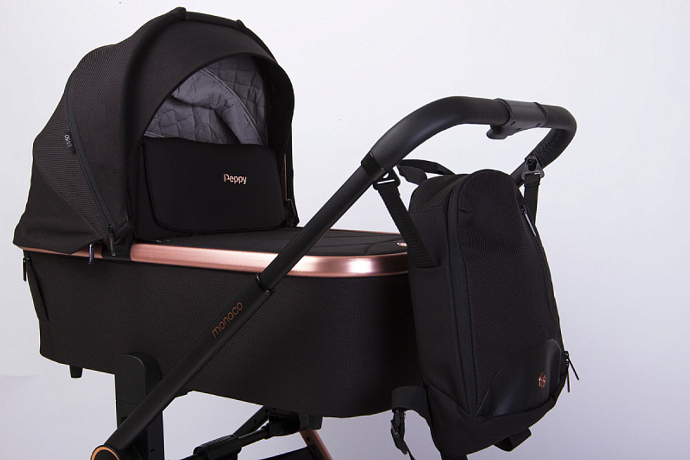Детская коляска Peppy Monaco GP 3 в 1 Antrazit рама графит
