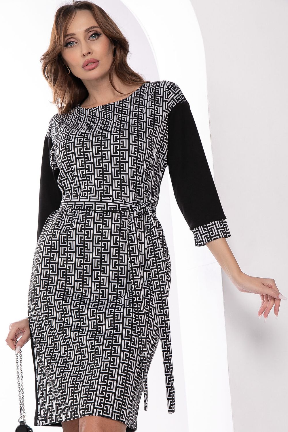 Платье "Греция" (черно-белое) П8366 LT Collection