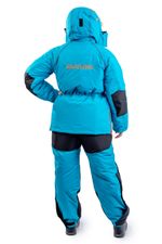 Костюм зимний женский «Камчатка» -45 бирюзово-оранжевый GRAYLING, Novatex