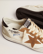 Кеды Ball Star sneakers with tobacco-colored suede star and black leather heel tab