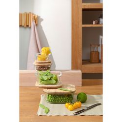 Контейнер для запекания и хранения Eco Store с крышкой из бамбука, 320 мл