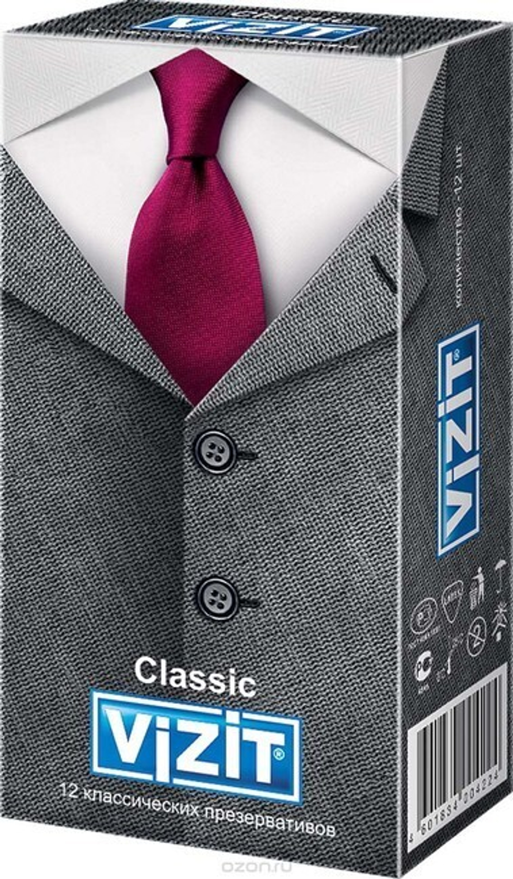Презервативы Vizit Classic, классические, 12 шт