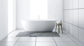 Угловые настенные полки с высокими бортиками и сливом — аккуратность и функциональность в ванной