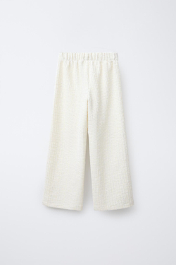 ZARA БРЮКИ С КОНТРАСТНЫМИ ПУГОВИЦАМИ, ЭКРЮ