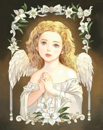 Girl in fame. Coloring Book