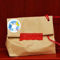 Стикер «Милые животные», круглый