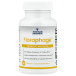 Arthur Andrew Medical, Floraphage®, добавка для повышения эффективности пробиотиков, 30 капсул (1 000 000 БОЕ в капсуле)