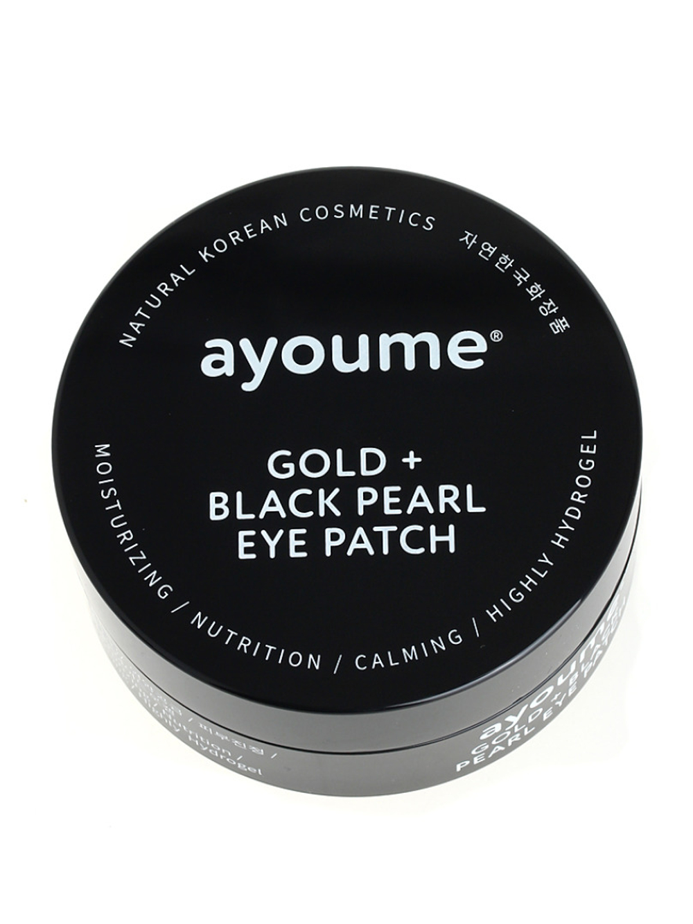 Патчи от темных кругов с золотом и черным жемчугом Ayoume Gold+Black Eye Patch, 60 шт