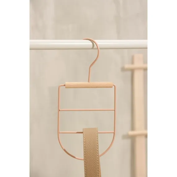 Вешалка для ремней и шарфов SAVANNA Wood, 11,3×24×1,1 см, цвет розовый