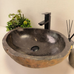 Раковина из речного камня RS-63177 (53*40*15)