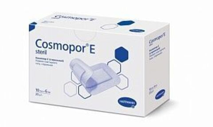 COSMOPOR E  steril - Самоклеящиеся послеоперац. повязки: 10 х 6 см; 25 шт.