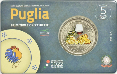 ИТАЛИЯ, 2022, 5 ЕВРО