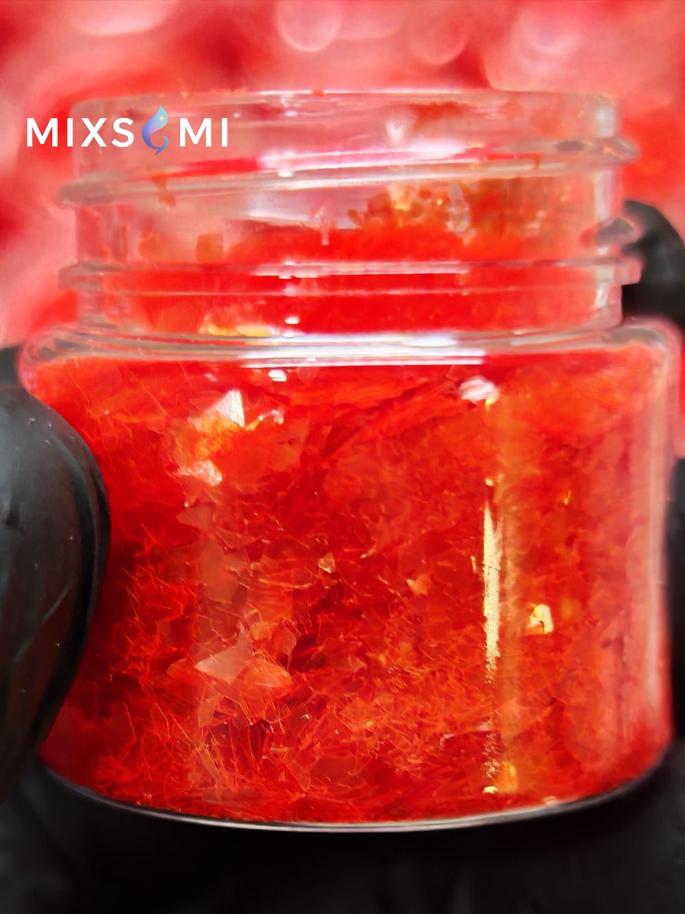 Хлопья - слюда 88656 Оранжевый неон - для литья изделий и творчества