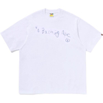 A Bathing Ape Bathing Ape Ss26 Футболка Cotton Letter Foreign Language 0zxtem328101q белый