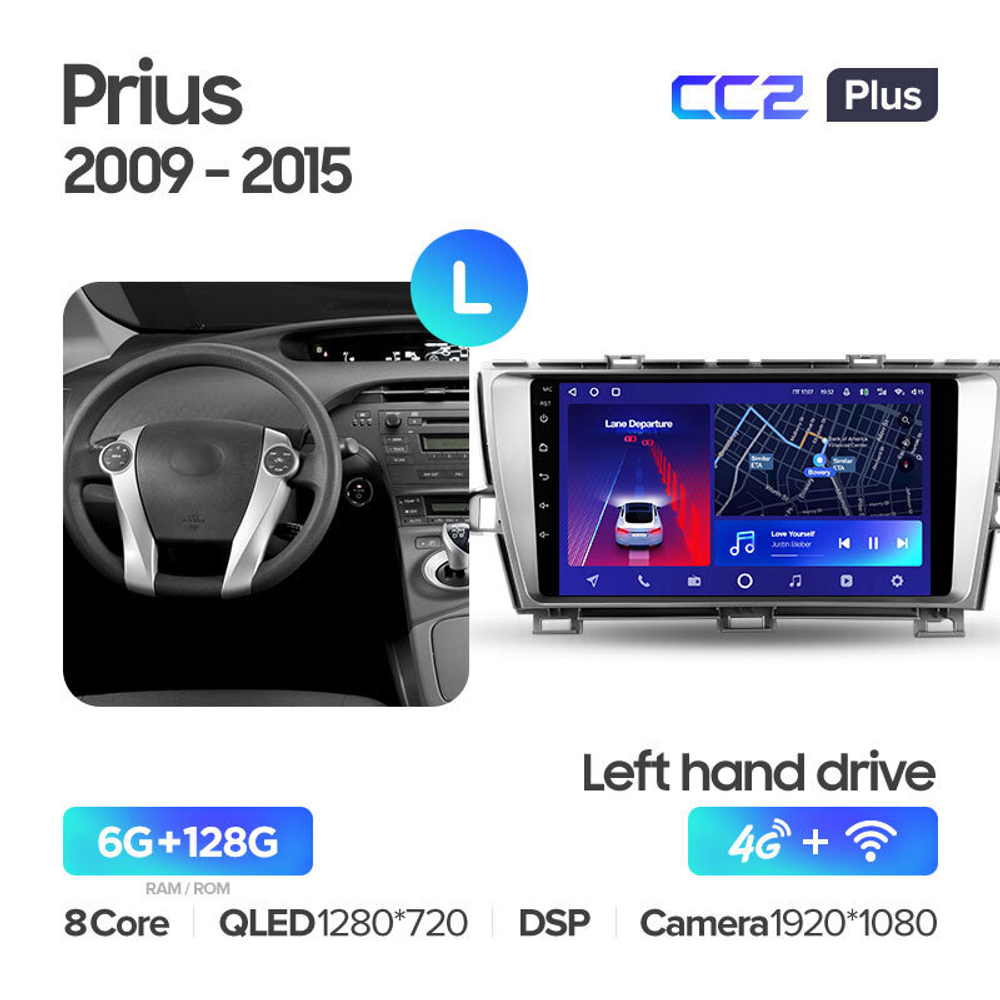 Teyes CC2 Plus 9" для Toyota Prius 30 2009-2015