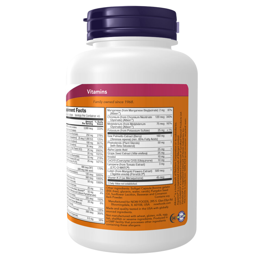 Now Foods Adam 90 softgels , Адам Мужские витамины