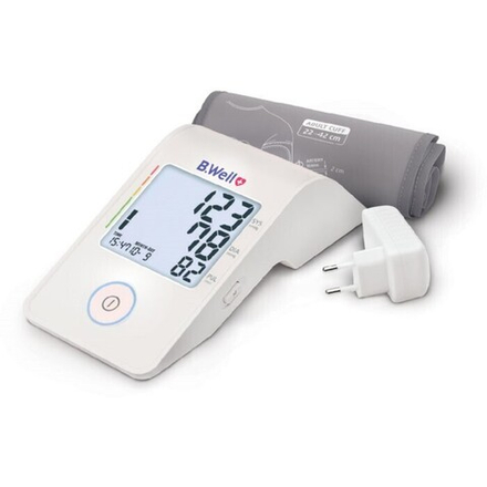 Тонометр B.Well MED-53, автоматический, манжета 22-42 см, 4хААА, с адаптером