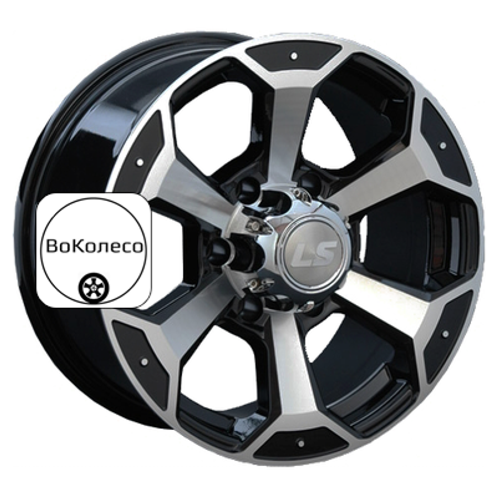 7,5x18/6x139,7 ET36 D100,1 187 BKF (конус, Колпак+лого) LS