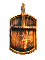 Деревянная менажница из Сибирского кедра для подачи, сервировки