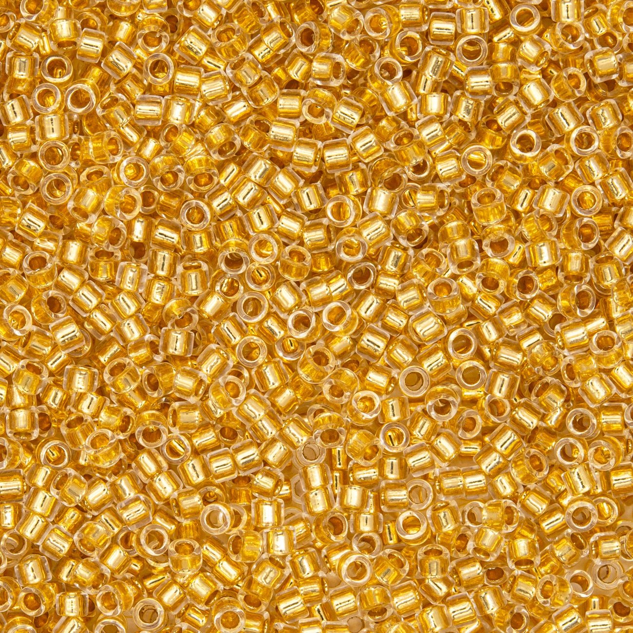 Японский бисер TOHO Treasure (№701), с внутренним покрытием золотом 24K, прозрачный